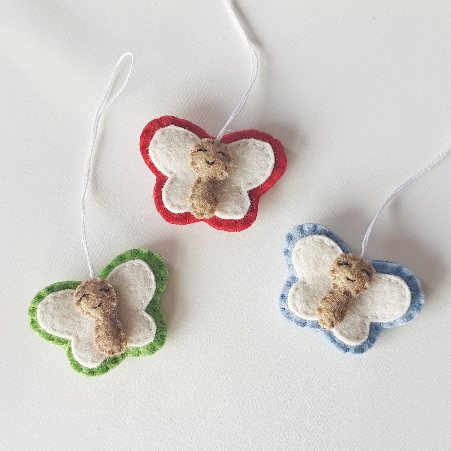 Cute felt butterfly ornament