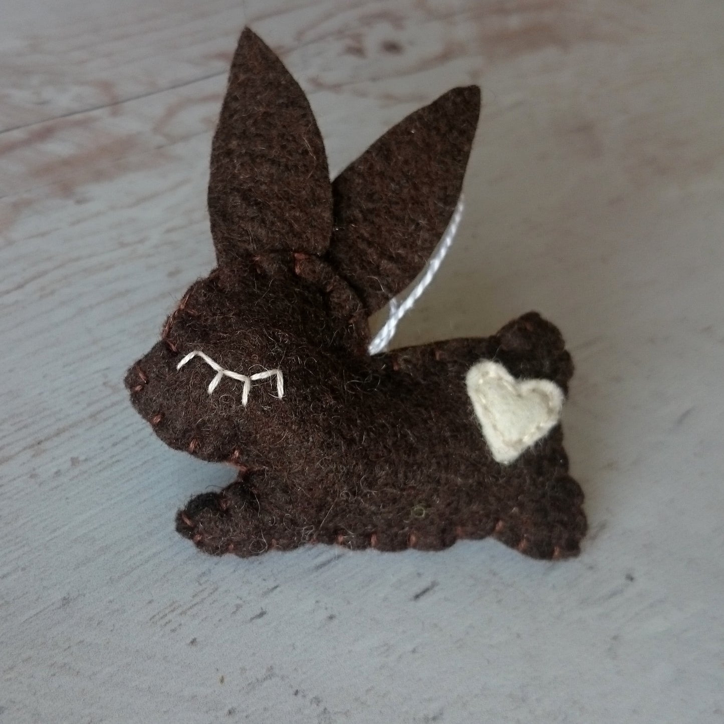 Felt bunny ornament, Easter treats, Spring ornaments