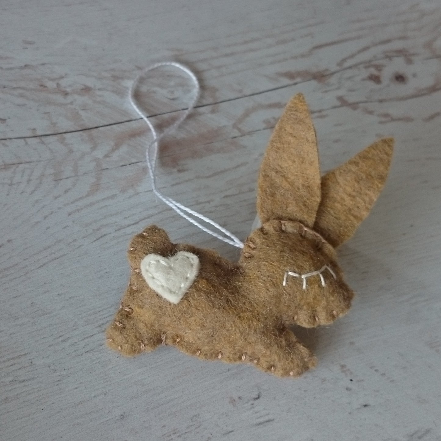 Felt bunny ornament, Easter treats, Spring ornaments