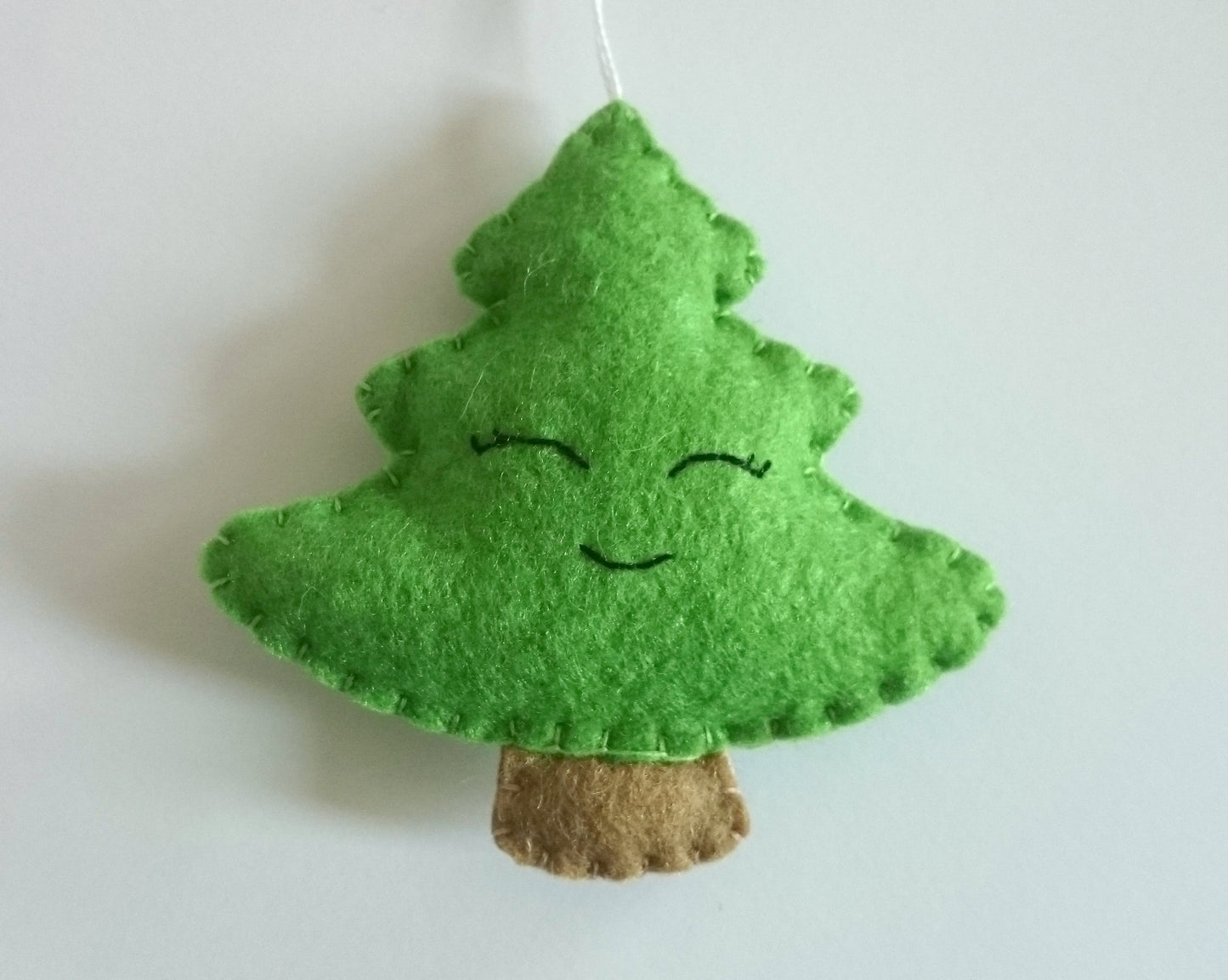 Felt Christmas tree ornament decor handmade winter gift for her home eco-friendly kawaii Xmas decoration