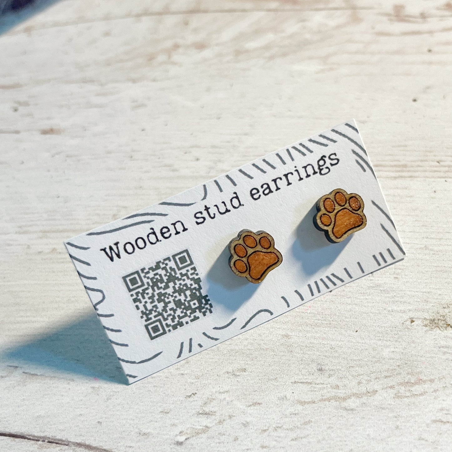 Tiny Paw Stud Earrings – Perfect for Pet Lovers