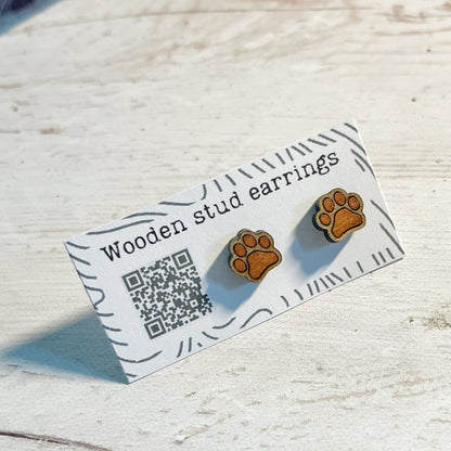 Tiny Paw Stud Earrings – Perfect for Pet Lovers